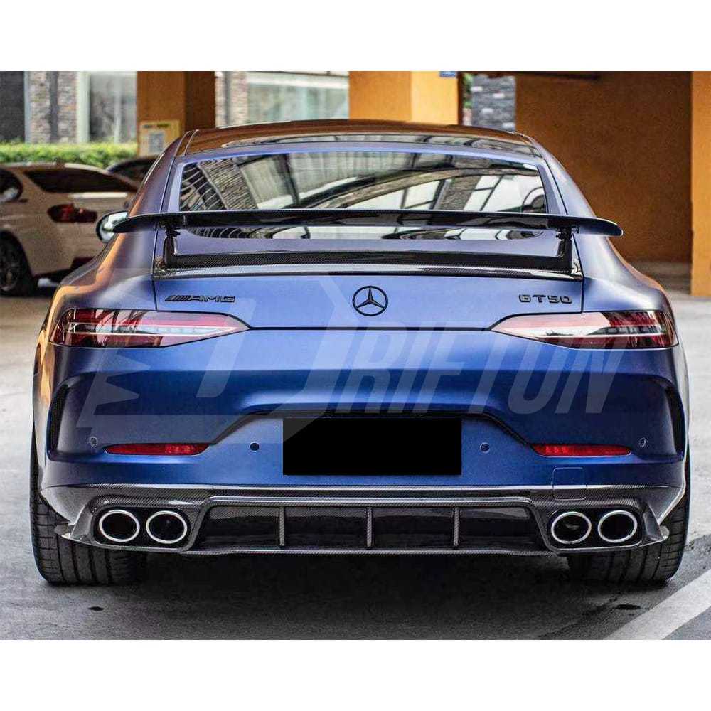 Paktechz Style Dry Carbon Fiber Rear Diffuser For Mercedes Benz AMG GT53 2019-2022