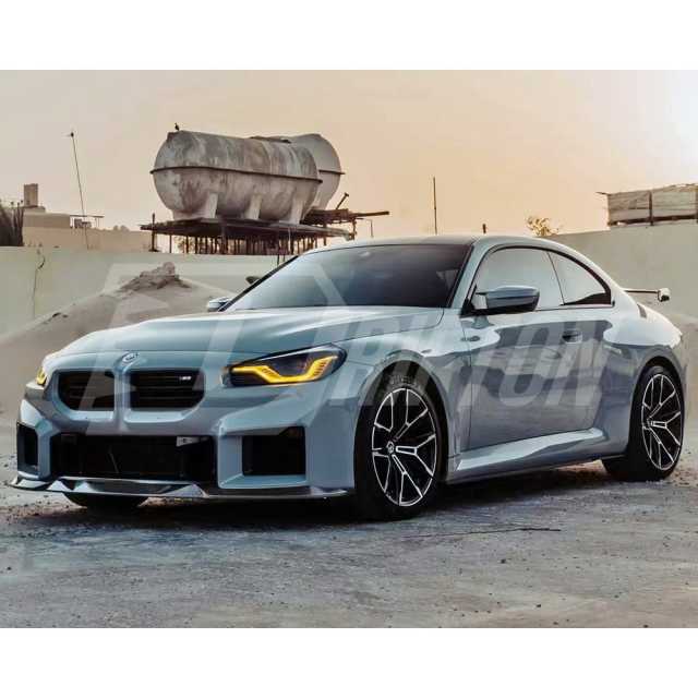 R44 Style Dry Carbon Fiber Front Lip For BMW G87 M2 2023-2027