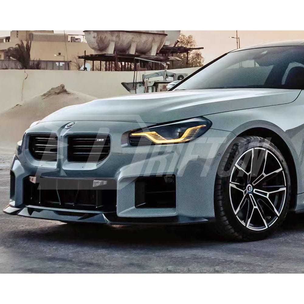 R44 Style Dry Carbon Fiber Front Lip For BMW G87 M2 2023-2027