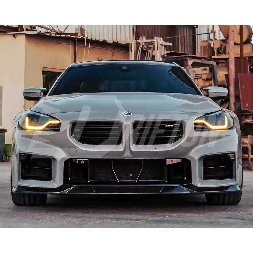R44 Style Dry Carbon Fiber Front Lip For BMW G87 M2 2023-2027