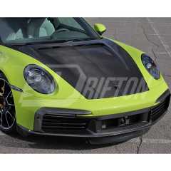TopCar Style Dry Carbon Fiber Hood For Porsche 911 992 Carrera S 2019-2023