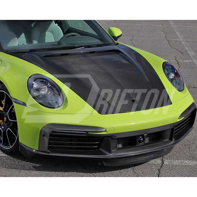 TopCar Style Dry Carbon Fiber Hood For Porsche 911 992 Carrera S 2019-2023