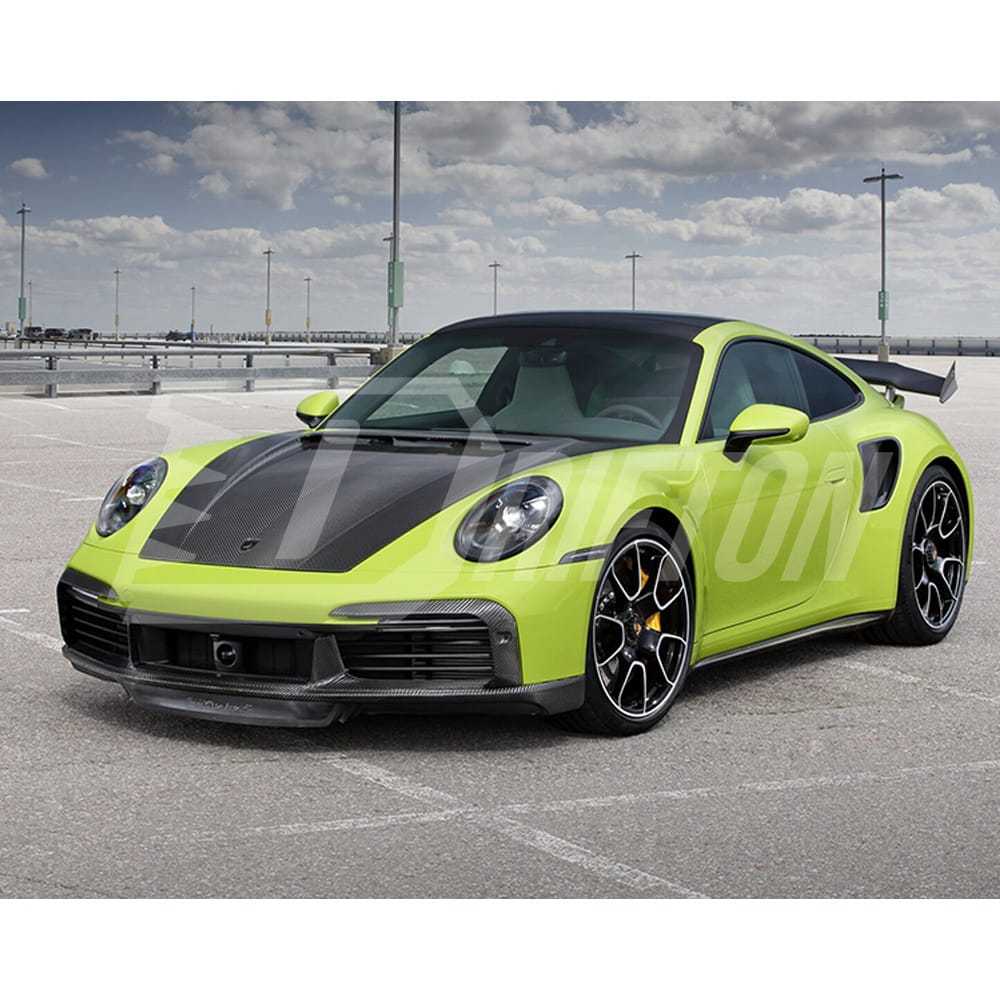 TopCar Style Dry Carbon Fiber Hood For Porsche 911 992 Carrera S 2019-2023