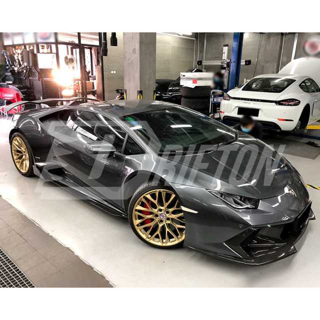 Vorsteiner Style Dry Carbon Fiber With Portion Primer Front Bumper For Lamborghini Huracan LP580 & LP610 2014-2019