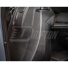 Dry Carbon Fiber Seat Back Cover Trim Kits For BMW M2 G87 M3 M4 G80 G81 G82 G83