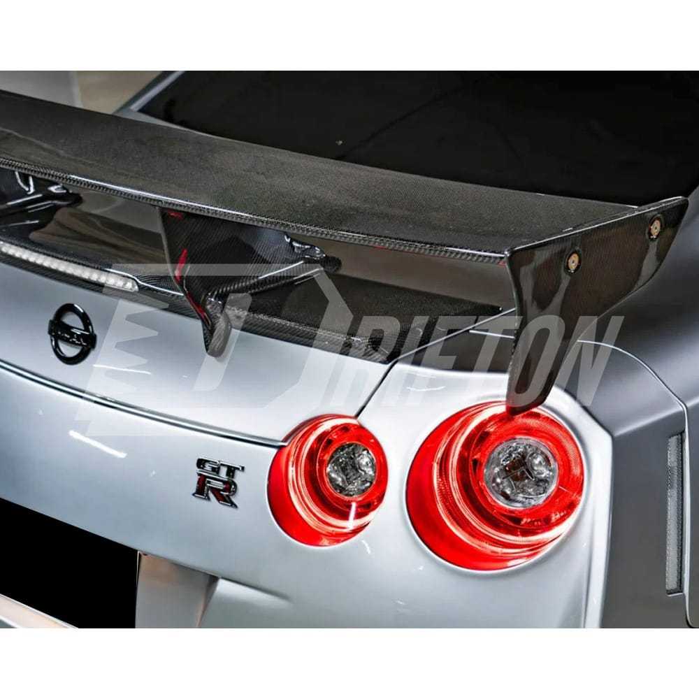 TopSecret Style Carbon Fiebr Rear Spoiler GT Wing For Nissan R35 GTR 2008-2026