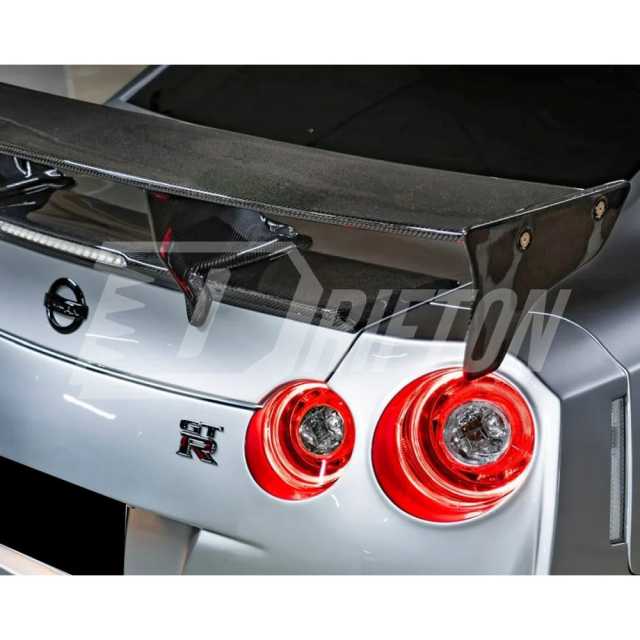 TopSecret Style Carbon Fiebr Rear Spoiler GT Wing For Nissan R35 GTR 2008-2026