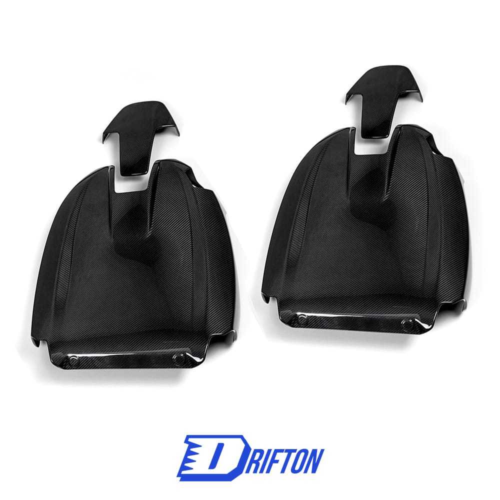 Dry Carbon Fiber Seat Back Cover Trim Kits Set For BMW M2 G87 M3 M4 G80 G81 G82 G83