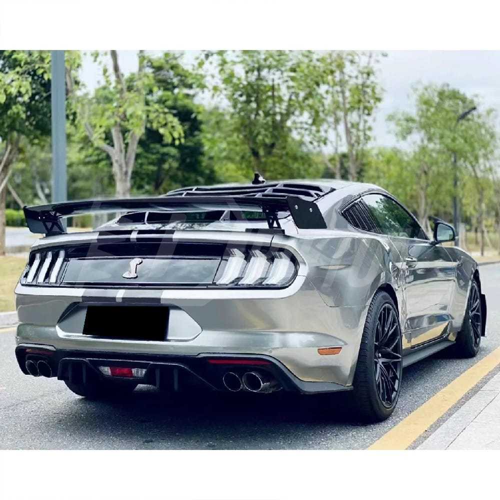 GT500 Style Carbon Fiber Rear Spoiler Wing For Ford Mustang Gen6 S550.1 S550.2 2015-2023