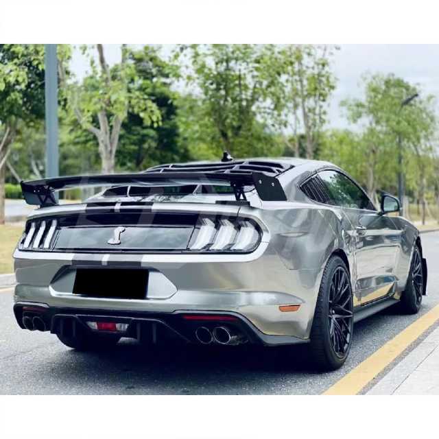 GT500 Style Carbon Fiber Rear Spoiler Wing For Ford Mustang Gen6 S550.1 S550.2 2015-2023