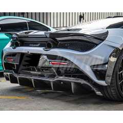 RYFT Style Dry Carbon Fiber Rear Bumper For Mclaren 720S 2017-2023
