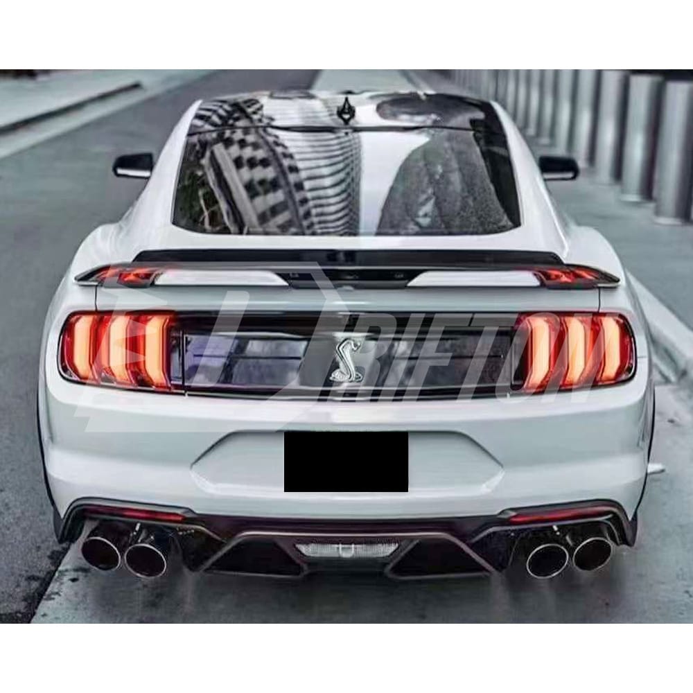 GT500 Style Carbon Fiber Trunk Spoiler For Ford Mustang 2015-2017