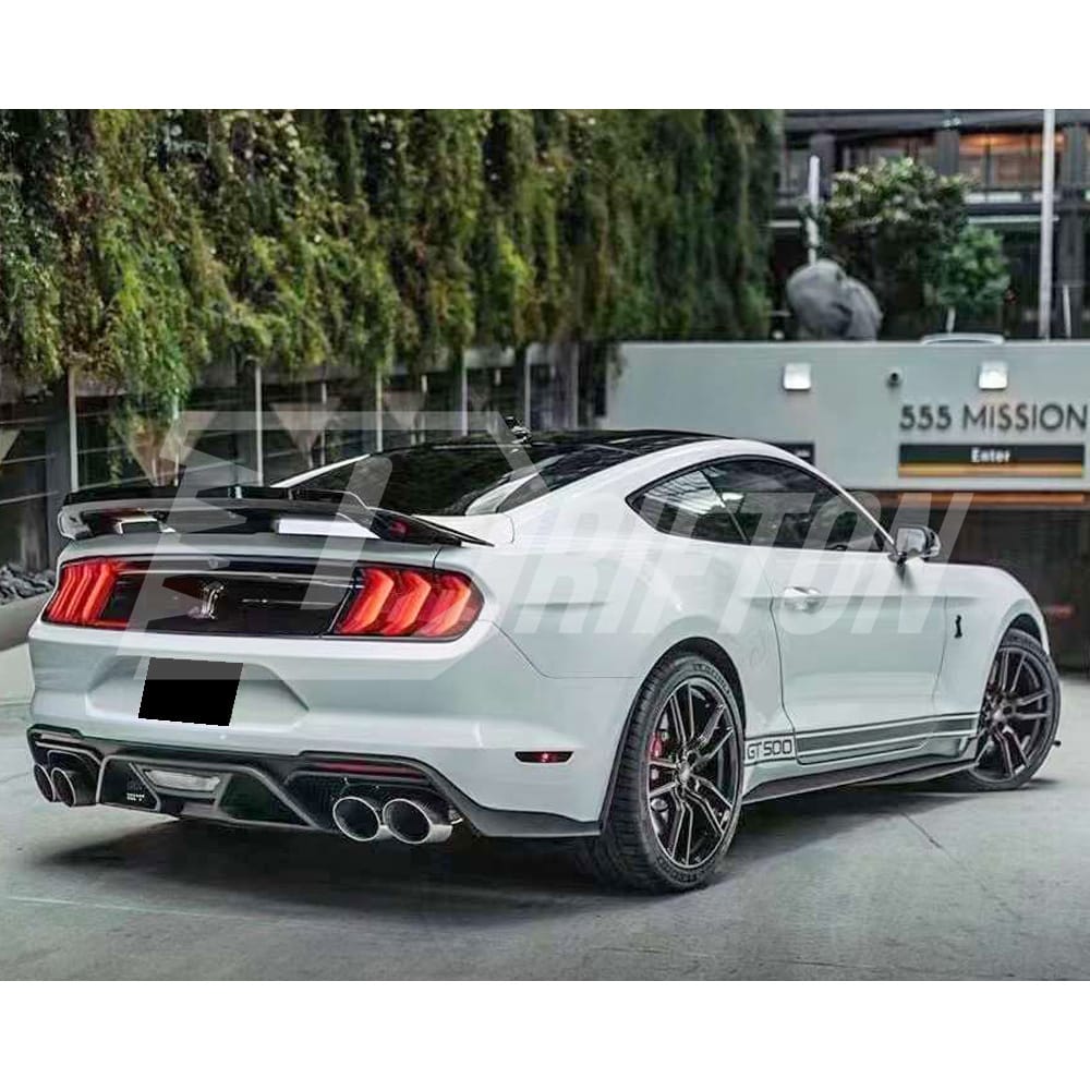GT500 Style Carbon Fiber Trunk Spoiler For Ford Mustang 2015-2017