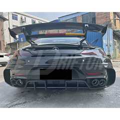 Black Series Style Carbon Fiber Rear Spoiler For Mercedes Benz AMG GT GTS GTC GTR 2015-2019