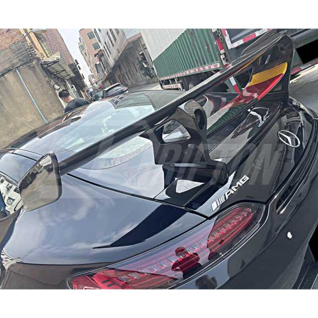 Black Series Style Carbon Fiber Rear Spoiler For Mercedes Benz AMG GT GTS GTC GTR 2015-2019