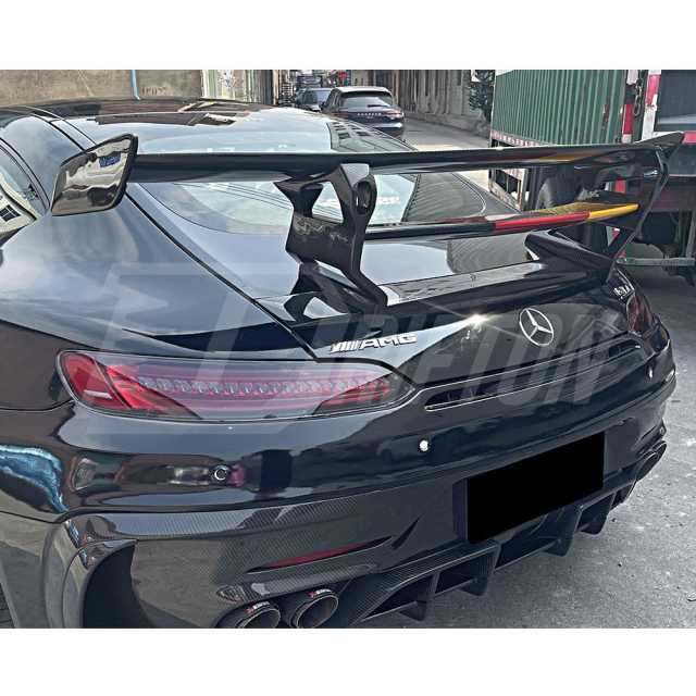 Black Series Style Carbon Fiber Rear Spoiler For Mercedes Benz AMG GT GTS GTC GTR 2015-2019