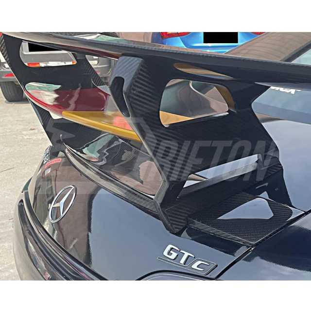 Black Series Style Carbon Fiber Rear Spoiler For Mercedes Benz AMG GT GTS GTC GTR 2015-2019