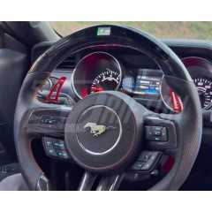 Customized Style Steering Wheel With RPM LED Shift Light For Ford Mustang Gen6 S550.1 S550.2 2015-2023