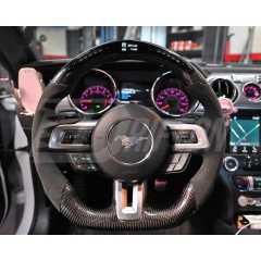 Customized Style Steering Wheel With RPM LED Shift Light For Ford Mustang Gen6 S550.1 S550.2 2015-2023