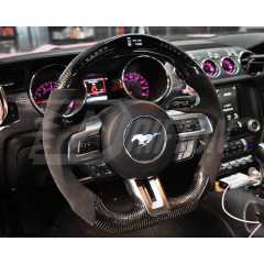 Customized Style Steering Wheel With RPM LED Shift Light For Ford Mustang Gen6 S550.1 S550.2 2015-2023