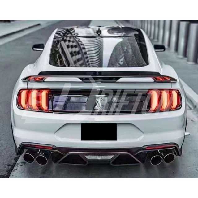 GT500 Style Carbon Fiber Rear Trunk Spoiler Wing For Ford Mustang Gen6 S550.1 S550.2 2015-2023