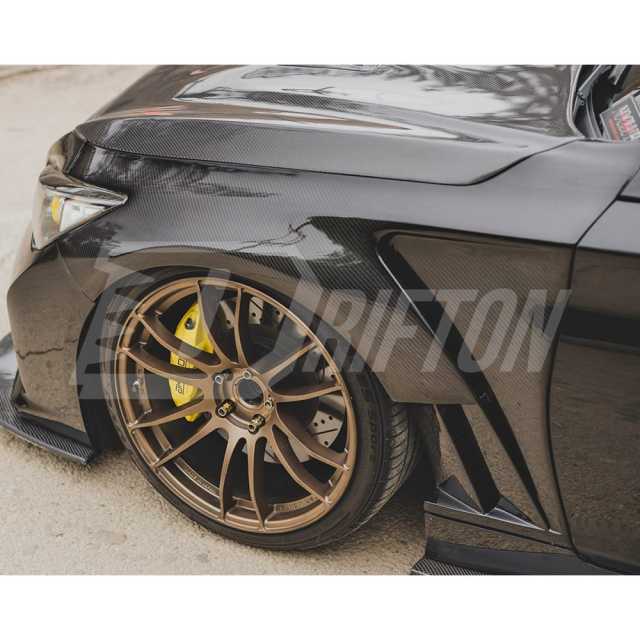 Vents Style Carbon Fiber Fender For INFINITI Q50 2013-2024
