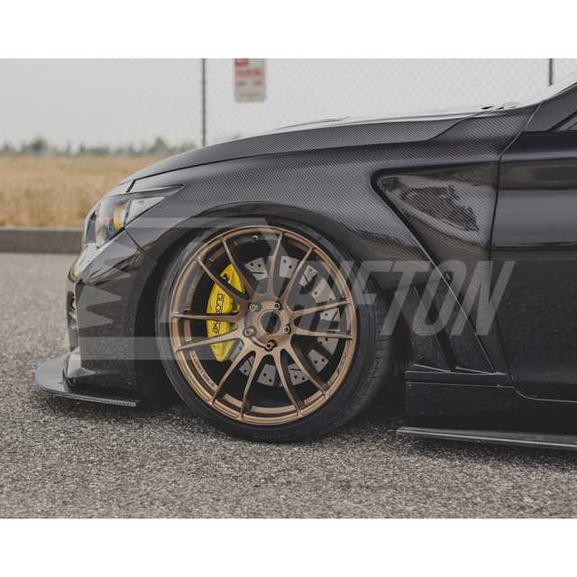 Vents Style Carbon Fiber Fender For INFINITI Q50 2013-2024