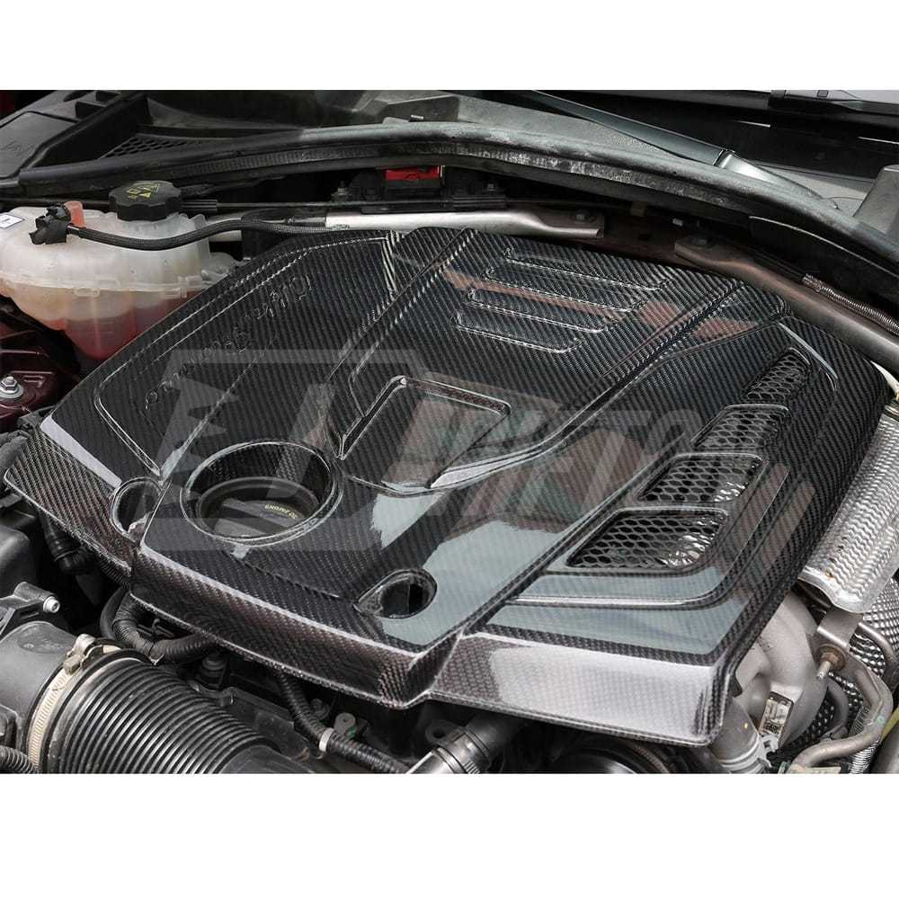 Carbon Fiber Engine Cover For Alfa Romeo Giulia 2016-2023