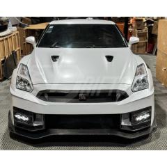 MY24 Nismo Style Partial Carbon Fiber Front Bumper For Nissan R35 GTR 2008-2026