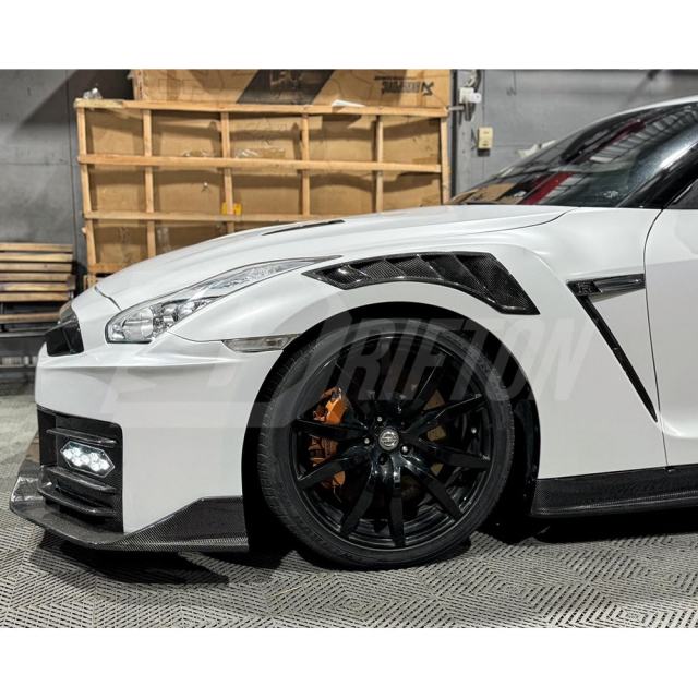MY24 Nismo Style Partial Carbon Fiber Front Bumper For Nissan R35 GTR 2008-2026