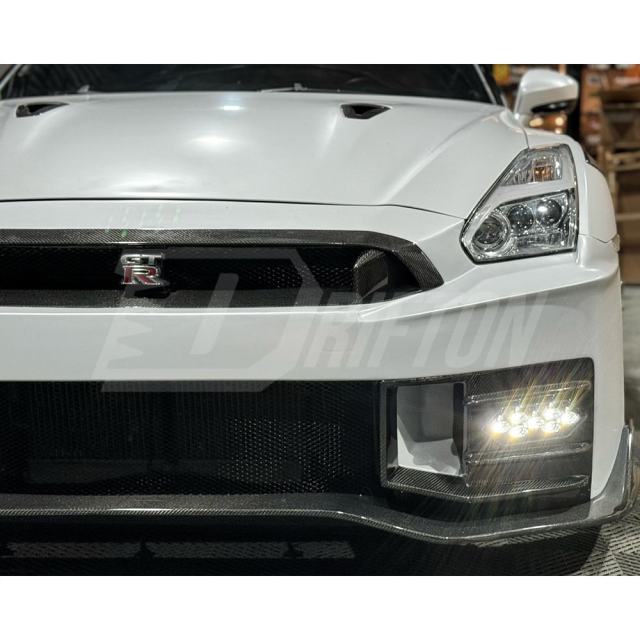 MY24 Nismo Style Partial Carbon Fiber Front Bumper For Nissan R35 GTR 2008-2026