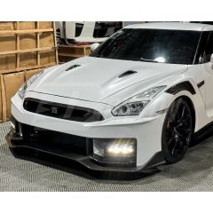 MY24 Nismo Style Partial Carbon Fiber Front Bumper For Nissan R35 GTR 2008-2026