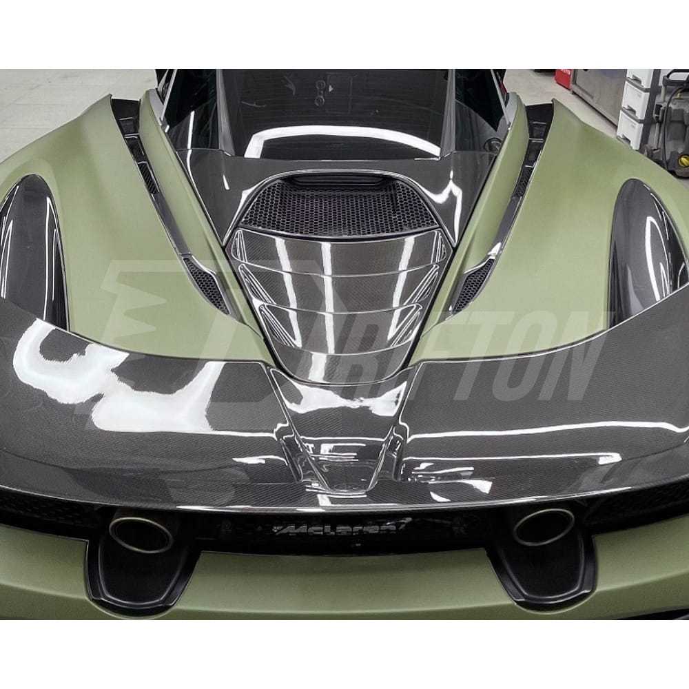OEM Style Dry Carbon Fiber Engine Cover Lower For Mclaren 720S Coupe 2017-2023