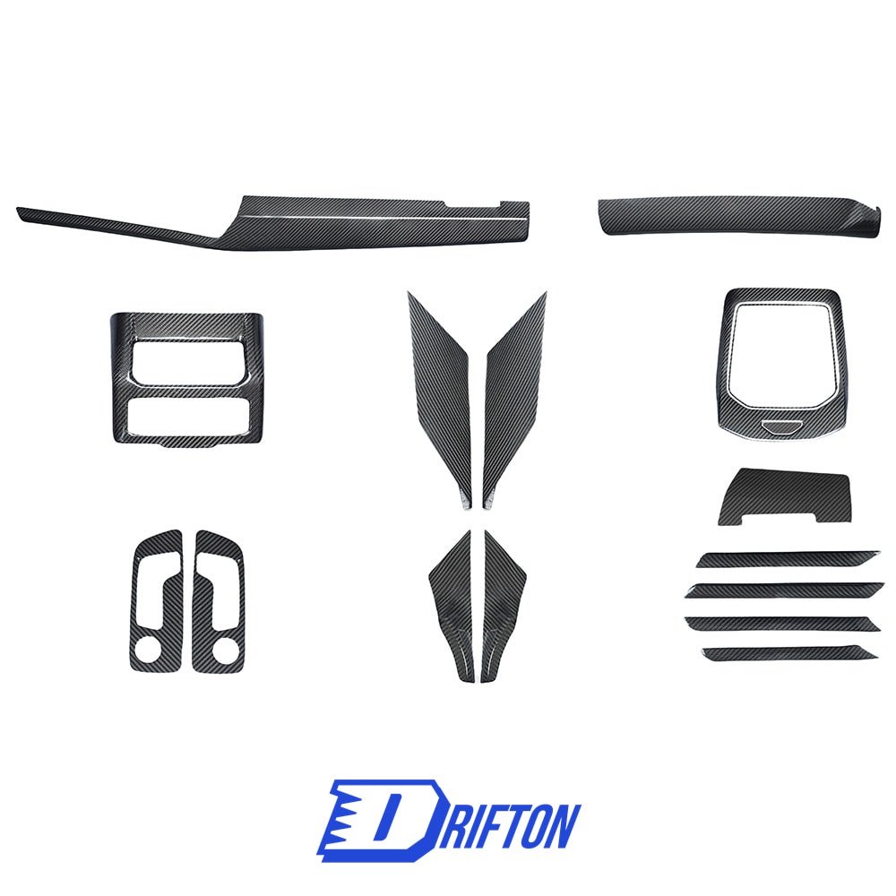 Dry Carbon Fiber Interiors Kits For BMW 5 Series G60 LHD 2024-On