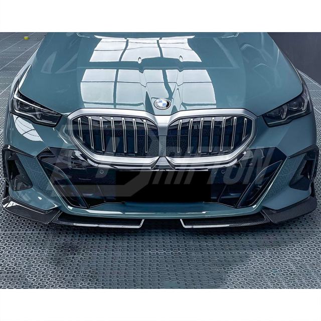 MP Style Dry Carbon Fiber Front Lip Splitter For BMW 5 Series G60 2024-On