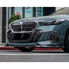 TAKD Style Dry Carbon Fiber Front Bumper Vent Canards For BMW 5 Series G60 2024-On