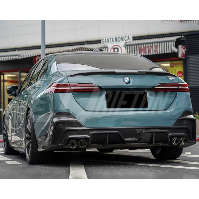 TAKD Style Dry Carbon Fiber Rear Diffuser For BMW 5 Series G60 2024-On