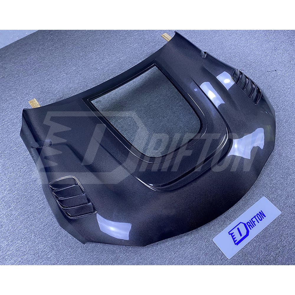 CMST Style Carbon Fiber Glass Transparent Hood For Toyota Supra MK5 A90 A91 GR 2019-2024