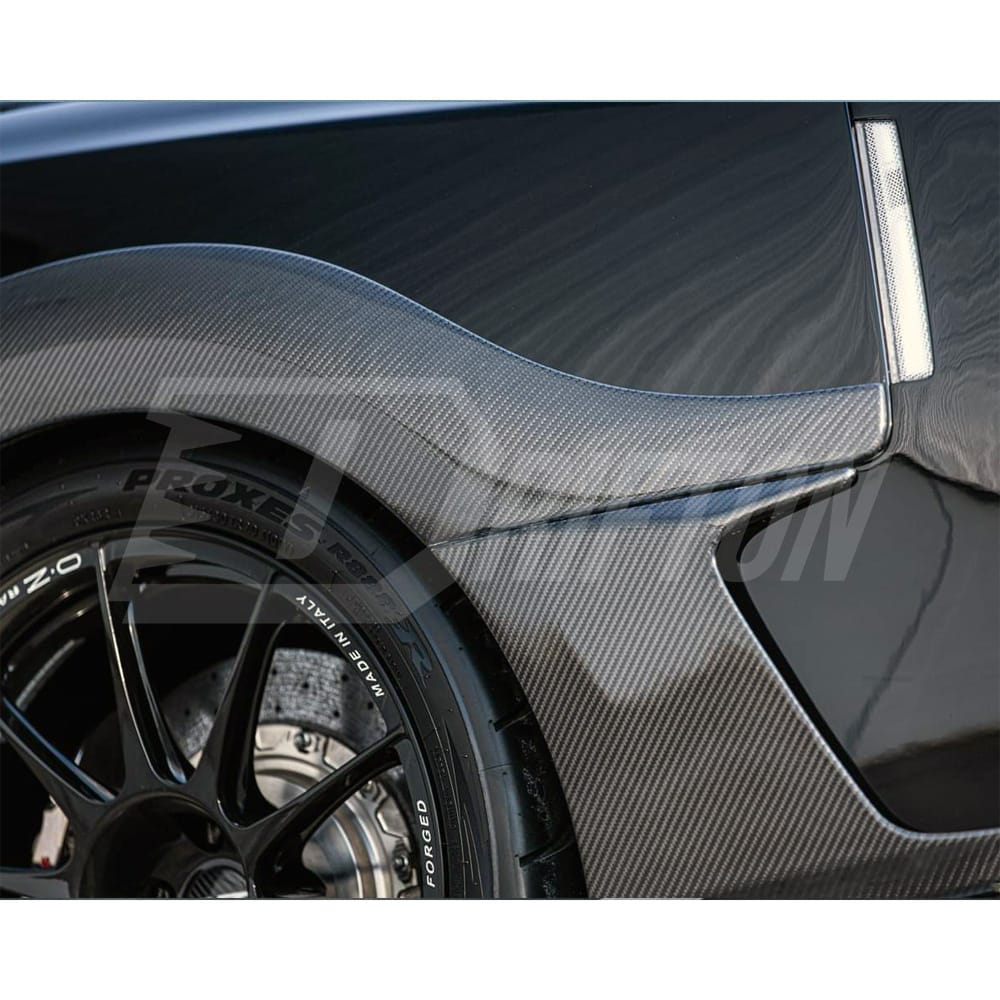 MY17 Top Secret Style Carbon Fiber Rear Fender Splitter For Nissan R35 GTR 2008-2019