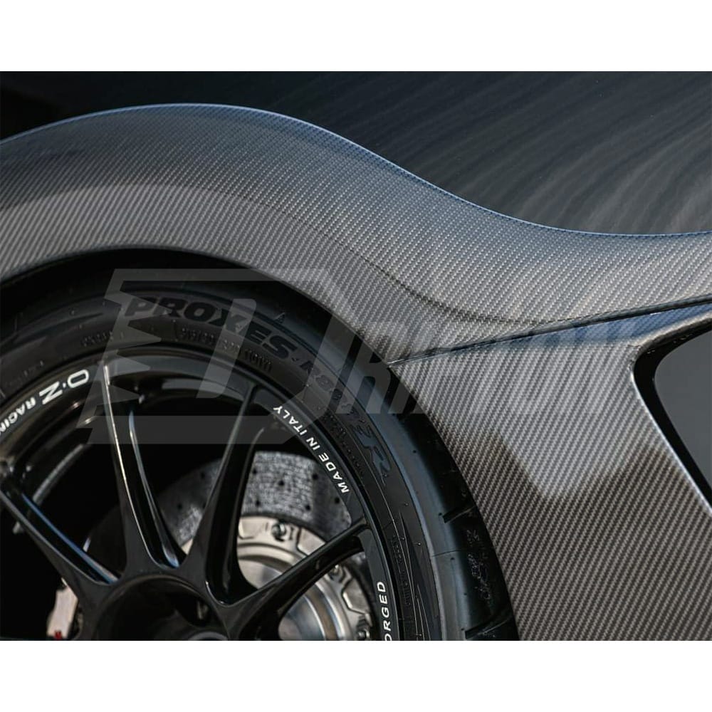 MY17 Top Secret Style Carbon Fiber Rear Fender Splitter For Nissan R35 GTR 2008-2019