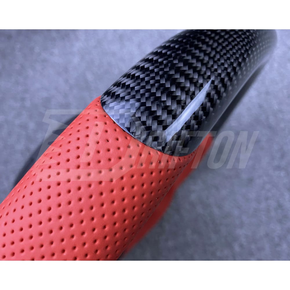 V2 Custom Made Carbon Fiber Perforated Leather Steering Wheel For Toyota Supra MK5 A90 A91 GR 2019-2024 (1)