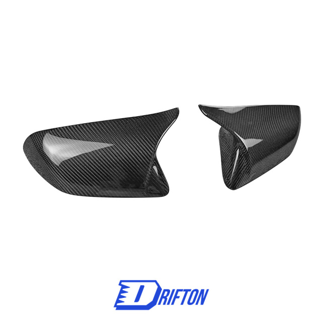 AN Style Carbon Fiber Mirror Cover For Ford Mustang Gen6 S550.1 S550.2 2015-2023
