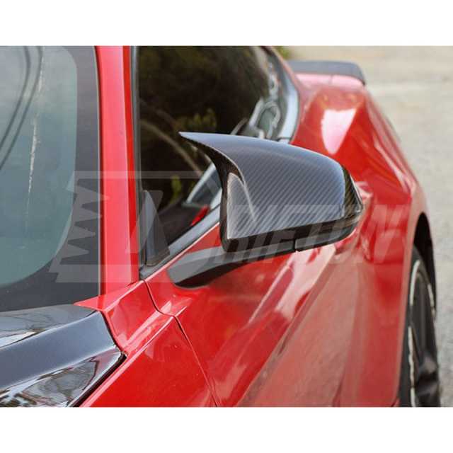 AN Style Carbon Fiber Mirror Cover For Ford Mustang Gen6 S550.1 S550.2 2015-2023