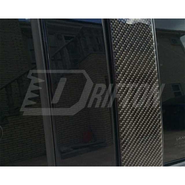 Honeycomb Weave Dry Carbon Fiber A B C Pillar Cover For INFINITI Q50 2013-2024