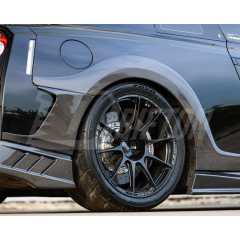 MY17 Top Secret Style Carbon Fiber Rear Fender Splitter For Nissan R35 GTR 2008-2026