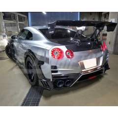 MY17 Top Secret Style Carbon Fiber Rear Fender Splitter For Nissan R35 GTR 2008-2026