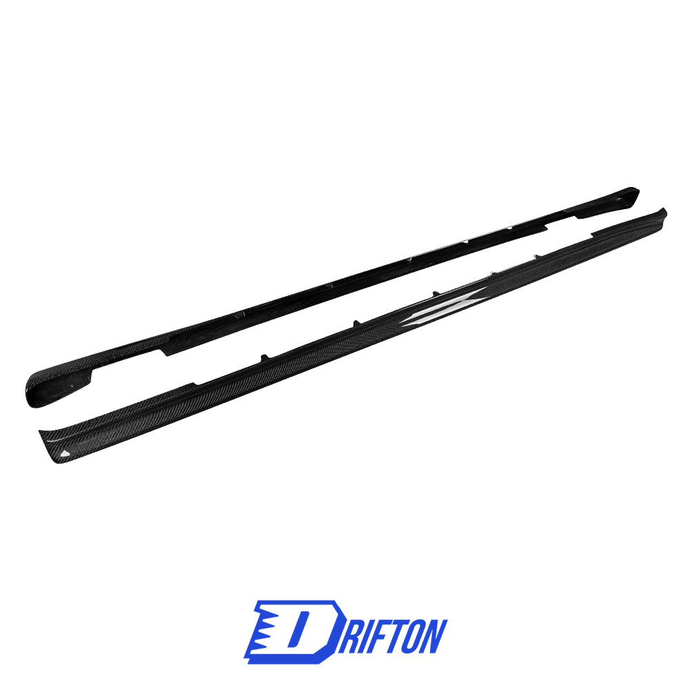 OEM V-Spec Nismo Z-tune Style Carbon Fiber Side Skirts Extensions For Nissan R34 GTR 1998-2002