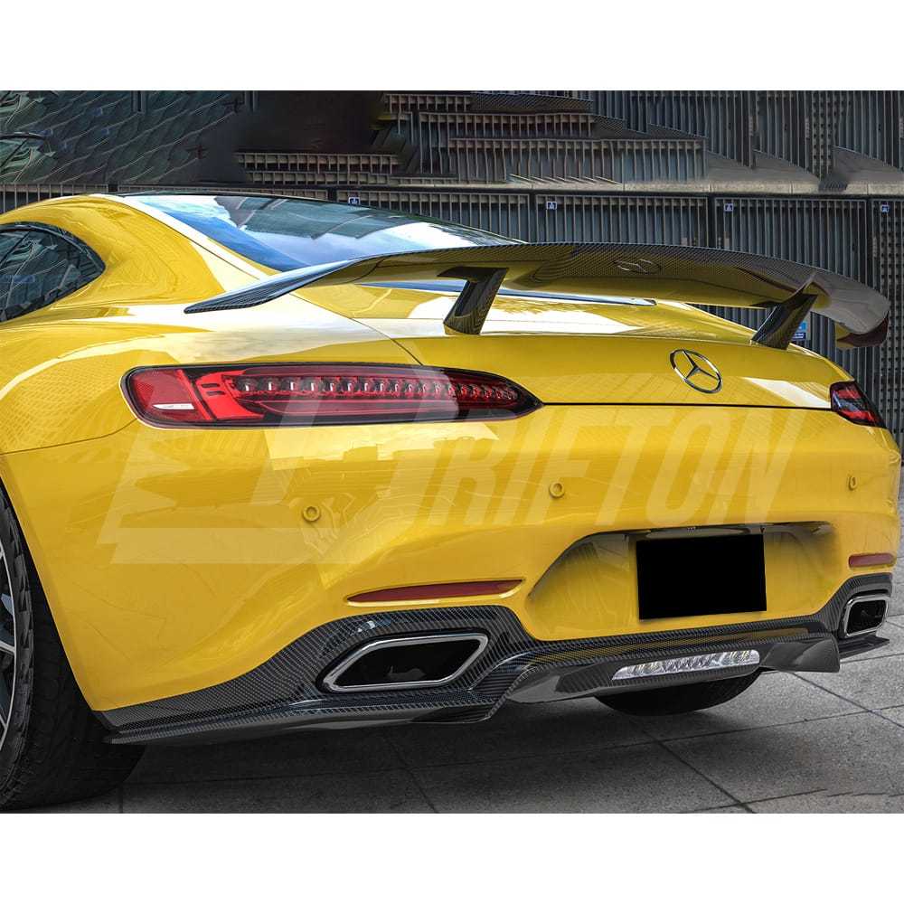 Paktechz V2 Style Carbon Fiber Rear Spoiler For Mercedes-Benz AMG GT GTS 2015-2016