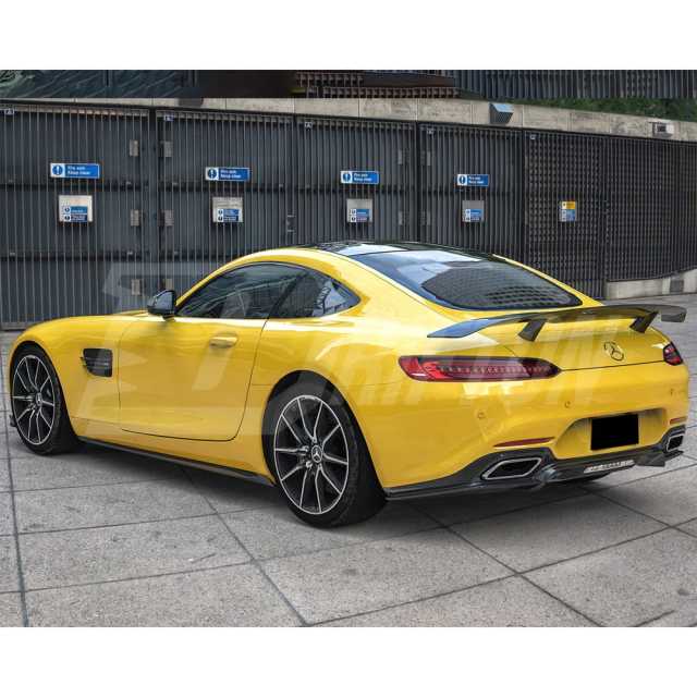 Paktechz V2 Style Carbon Fiber Rear Spoiler For Mercedes-Benz AMG GT GTS 2015-2016