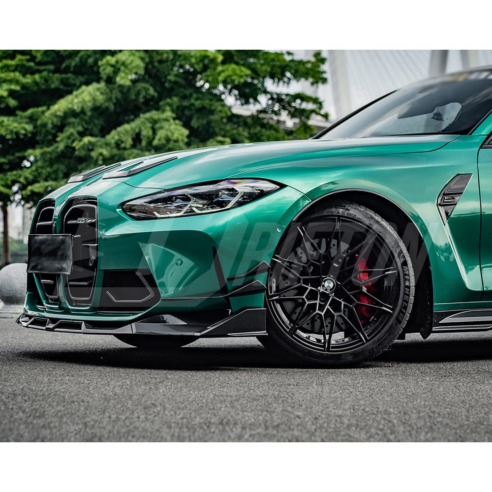 SQ Style Dry Carbon Fiber Front Lip For BMW G82 G83 M4 G80 G81 M3 2020-2024